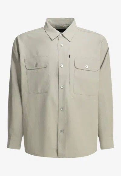 Goldwin Solarshade Long-sleeved Casual Shirt In Neutral