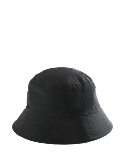 Goldwin Stitched-brim Bucket Hat In Black