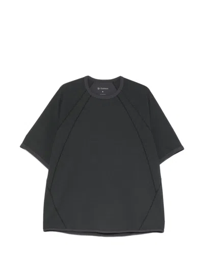 Goldwin Waffle-knit Raglan-sleeve T-shirt In Black