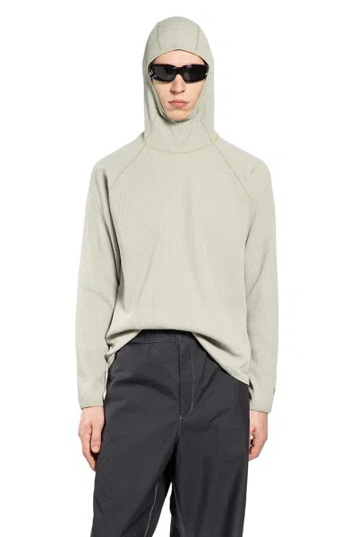 Goldwin Wf Light L/s Hoodie In Neutral