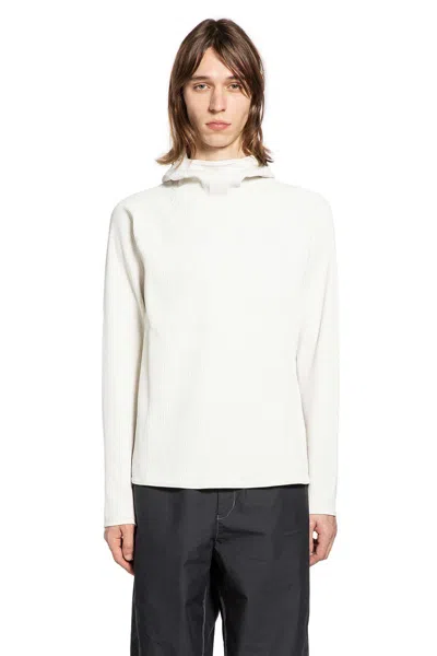 Goldwin Wf Light L/s Hoodie In White
