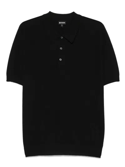 Goldwin Wholegarment Polo Shirt In Schwarz