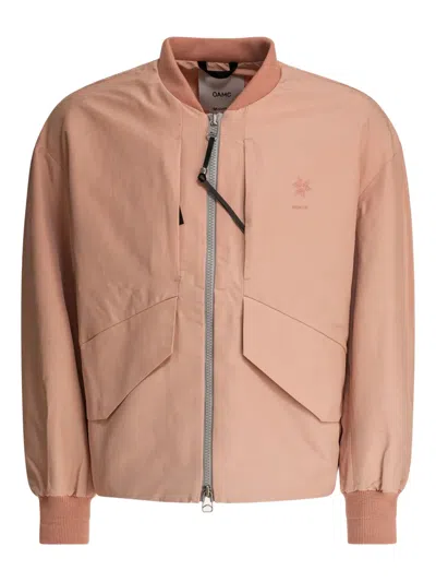Goldwin Zip-fastening Panelled Bomber Jacket In Pink
