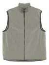 Goldwin Zip-up Ripstop Vest In Gray