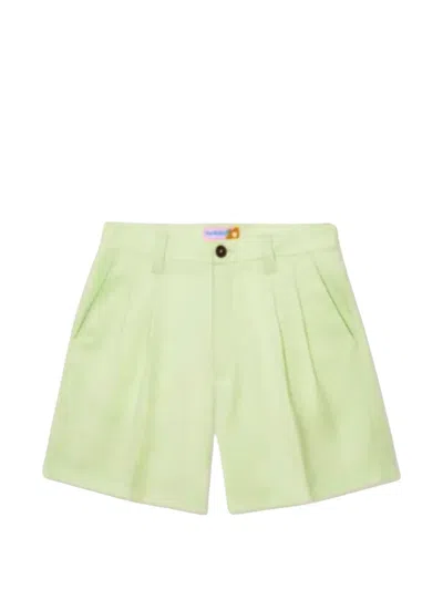 Golf Le Fleur Double-pleated Shorts In Green