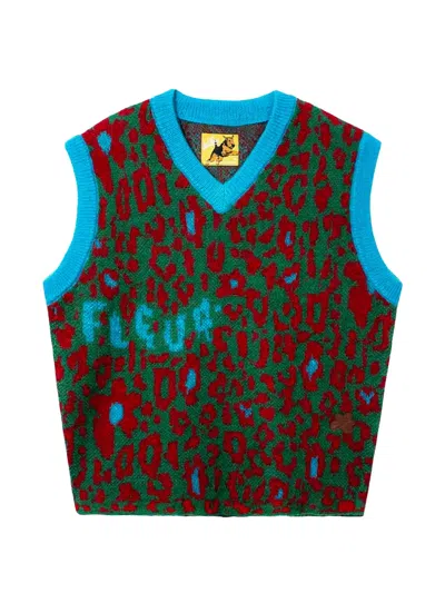 Golf Le Fleur Fleur Camo Sleeveless Sweater In Multi