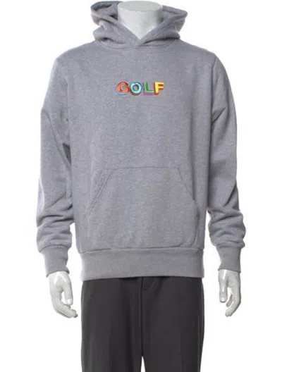 Pre-owned Golf Le Fleur Graphic Print Crew Neck Hoodie In Grey