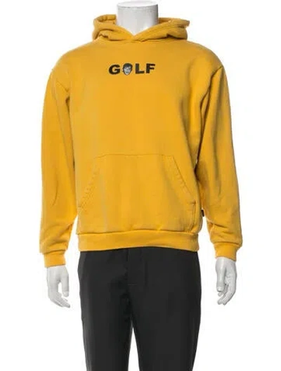 Pre-owned Golf Le Fleur Graphic Print Jacket In Yellow