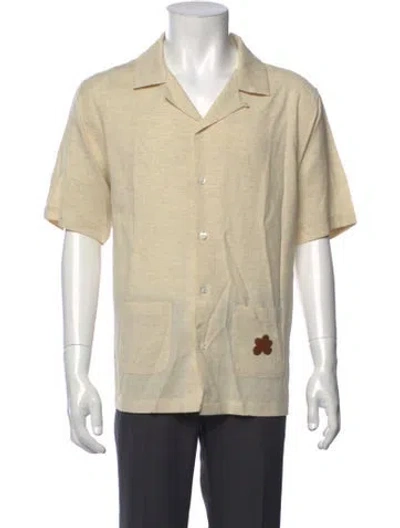 Pre-owned Golf Le Fleur Graphic Print Short Sleeve Shirt In Neutrals