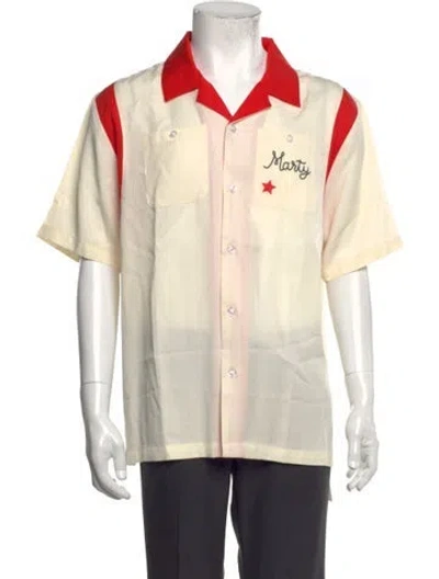 Pre-owned Golf Le Fleur Graphic Print Short Sleeve Shirt In Neutrals