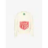 Golf Le Fleur Mens  Brand-intarsia V-neck Wool Jumper