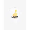 Golf Le Fleur Mens White Duck-print Short-sleeve Cotton-jersey T-shirt In White