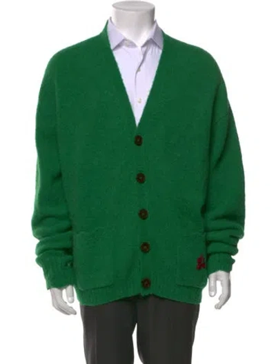 Pre-owned Golf Le Fleur Mohair Open Front Cardigan In Green