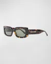 Golf Le Fleur Sunseeker Rectangle Acetate Sunglasses In Tortoise