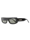 Golf Le Fleur Women's Bel-air 54mm Rectangular Semi-shield Sunglasses In Black