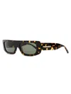 Golf Le Fleur Women's Bel-air 54mm Rectangular Semi-shield Sunglasses In Brown