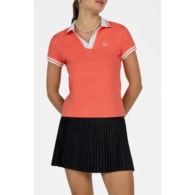 Golf Linx 18 Birdie Pima Cotton Polo In Red