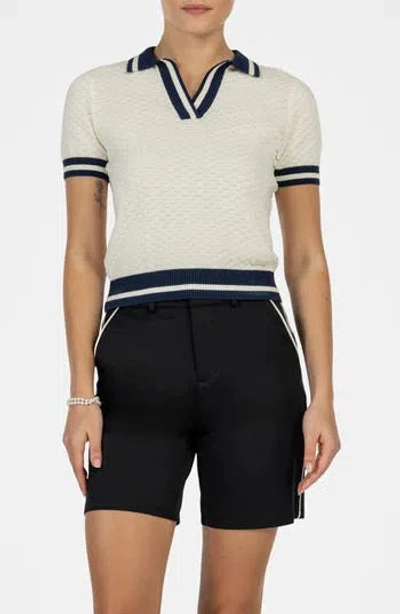 Golf Linx 18 Clubhouse Tipped Pima Cotton Polo In Multi