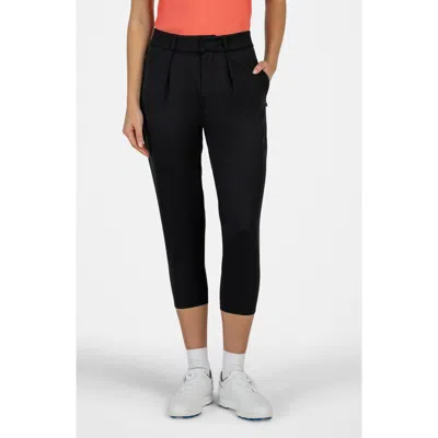 Golf Linx 18 Courseluxe Performance Cropped Pants In Black