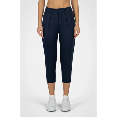 Golf Linx 18 Courseluxe Performance Cropped Pants In Blue