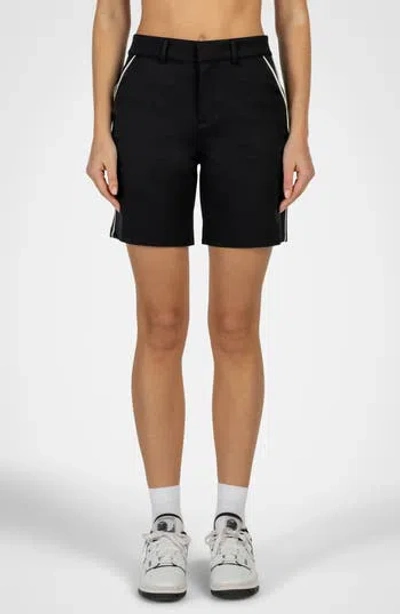 Golf Linx 18 Courseluxe Performance High Waist Shorts In Black