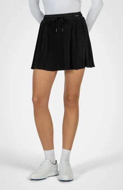 Golf Linx 18 Swift Pleated Performance Skort In Black