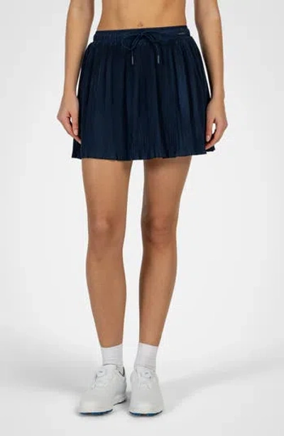 Golf Linx 18 Swift Pleated Performance Skort In Blue