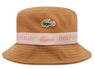 Pre-owned Golf Men's  Le Fleur Lacoste Bucket Hat In Resin In Brown