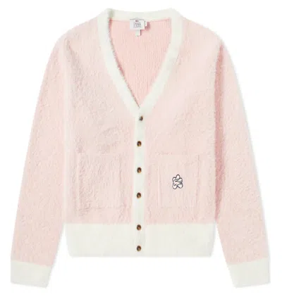 Pre-owned Golf Men's  Le Fleur Lacoste Cardigan In Geode/lychee In Multi