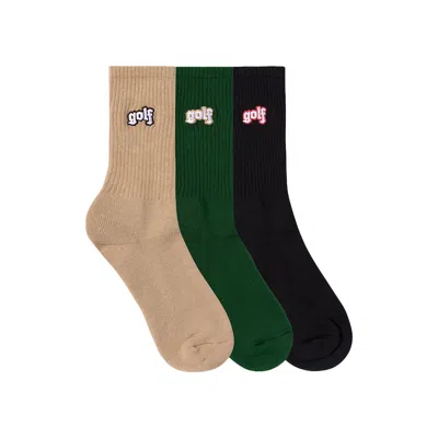 Pre-owned Golf Wang 3pk Dante Socks 'multicolor' | Multi-color | Men's Size Onesize