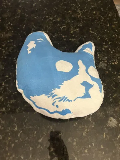 Pre-owned Golf Wang Camp Flog Gnaw Kill Cat Pillow In Blue