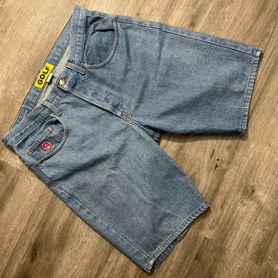 Pre-owned Golf Wang Cherry Bomb Denim Jean Shorts In Blue