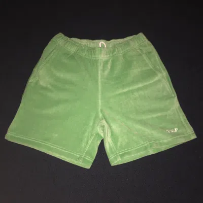Pre-owned Golf Wang Cooper Velour Shorts - Green