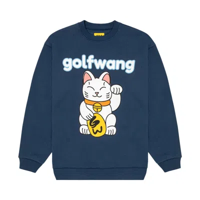 Pre-owned Golf Wang Fortune Crewneck 'navy' | Blue | Men's Size Xl
