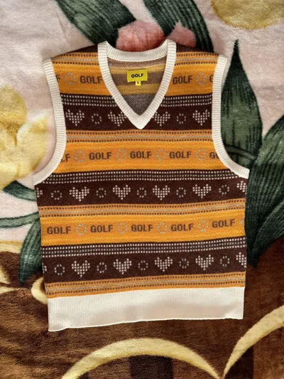 Pre-owned Golf Wang Hearts Sweater Vest