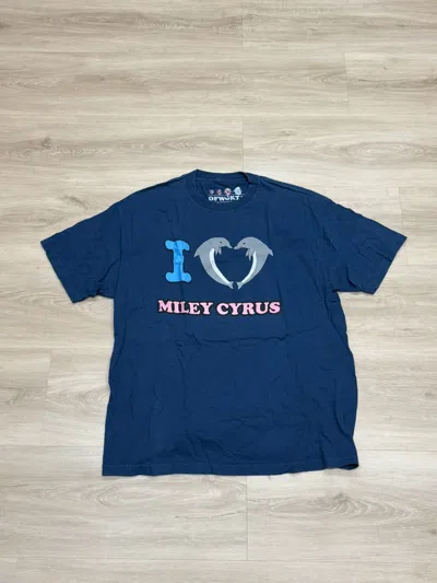 Pre-owned Golf Wang Miley Cyrus Tee (2012) In Blue