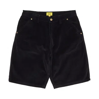 Pre-owned Golf Wang Olde Corduroy Work Short 'black'