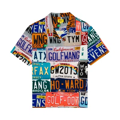 Pre-owned Golf Wang Roadtrip Rayon Button Up 'multicolor' | Multi-color | Men's Size Xl