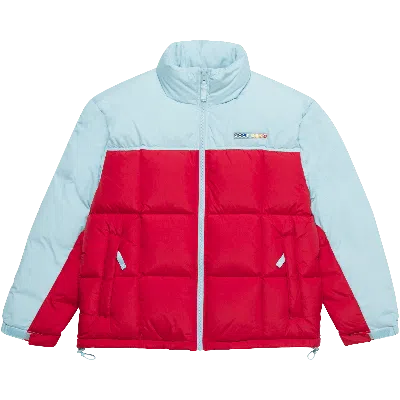 Pre-owned Golf Wang Space Boutique Down Quilted Jacket 'red/blue'