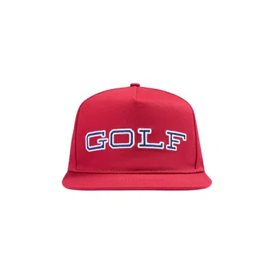 Pre-owned Golf Wang State 5 Panel Hat 'dark Red' | Men's Size Onesize