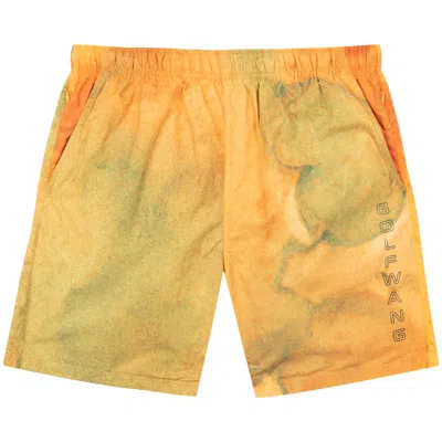 Pre-owned Golf Wang Winslow Short 'orange/green'