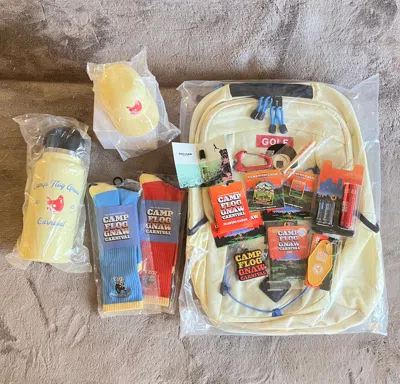 Pre-owned Golf Wang X Tyler The Creator Camp Flog Gnaw Vip Package + Cfg2023 Prizes In Multicolor