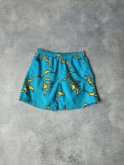 Pre-owned Golf Wang X Tyler The Creator Vintage Golf Wang Tyler The Creator Blue Flame Shorts