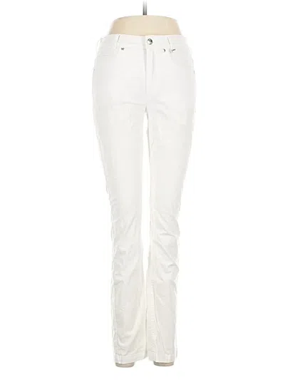 Pre-owned Golfino Casual Pants In White