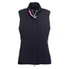 Golfino Pt Steady Line Waist Coat(bi Stretch) In 580 Dark Navy In Blue