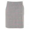 GOLFINO THE SCARLATA SKORT IN MINI PLAID, TONES OF GRAYISH BROWN