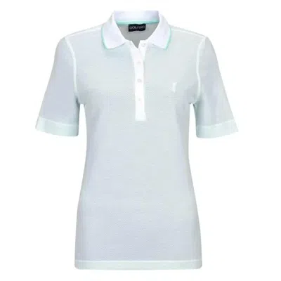 Golfino Women's The Mercedes Short Sleeve Polo In Pale Spa In Green