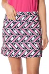 Golftini Inner Beauty Skirts Skort Womens Multi Swirly Print Stretch Srt48 In Multi