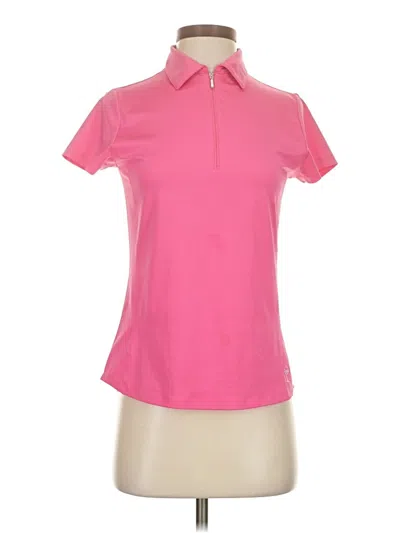 Pre-owned Golftini Short Sleeve Polo Shirt In Pink