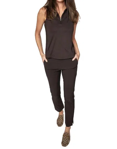 Golftini Stretch Ankle Pants In Cocoa In Brown